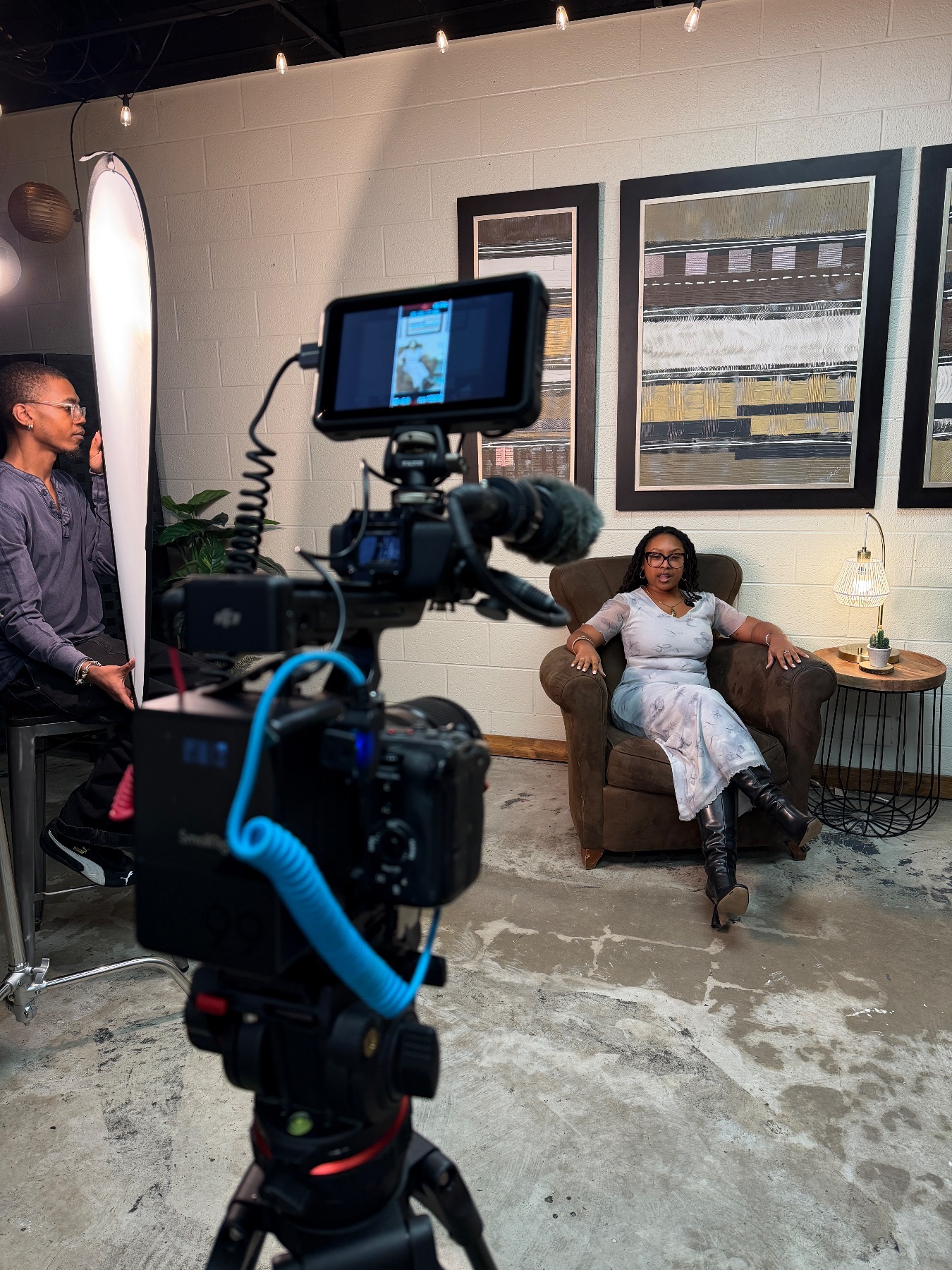 Behind the scenes on a Burdettevisuals shoot